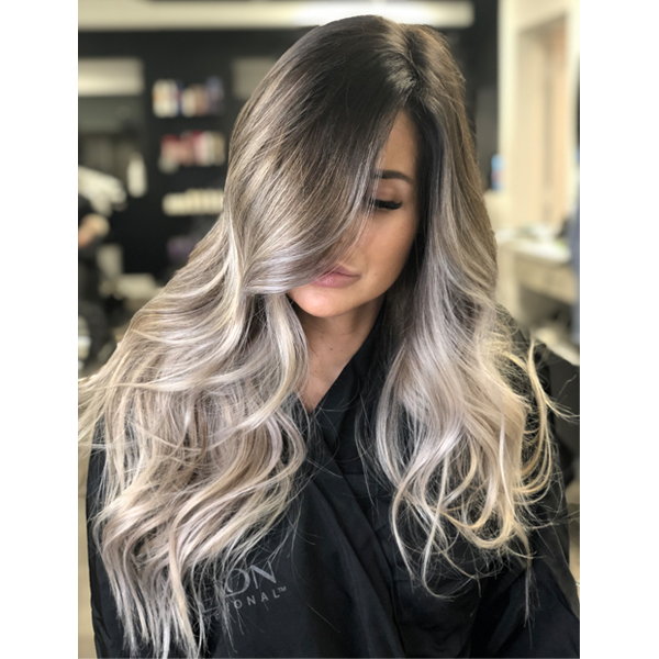 ash blonde balayage